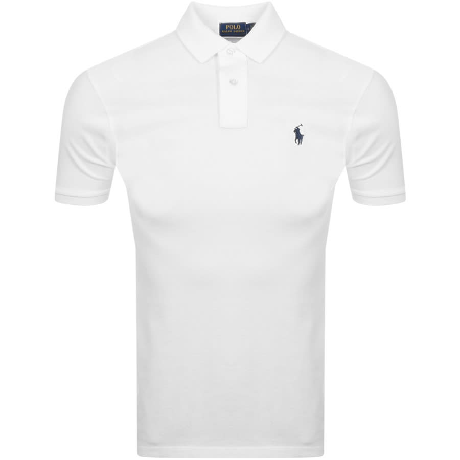 Alternative Image for ProductRalph Lauren Custom Slim Fit Polo T Shirt White1